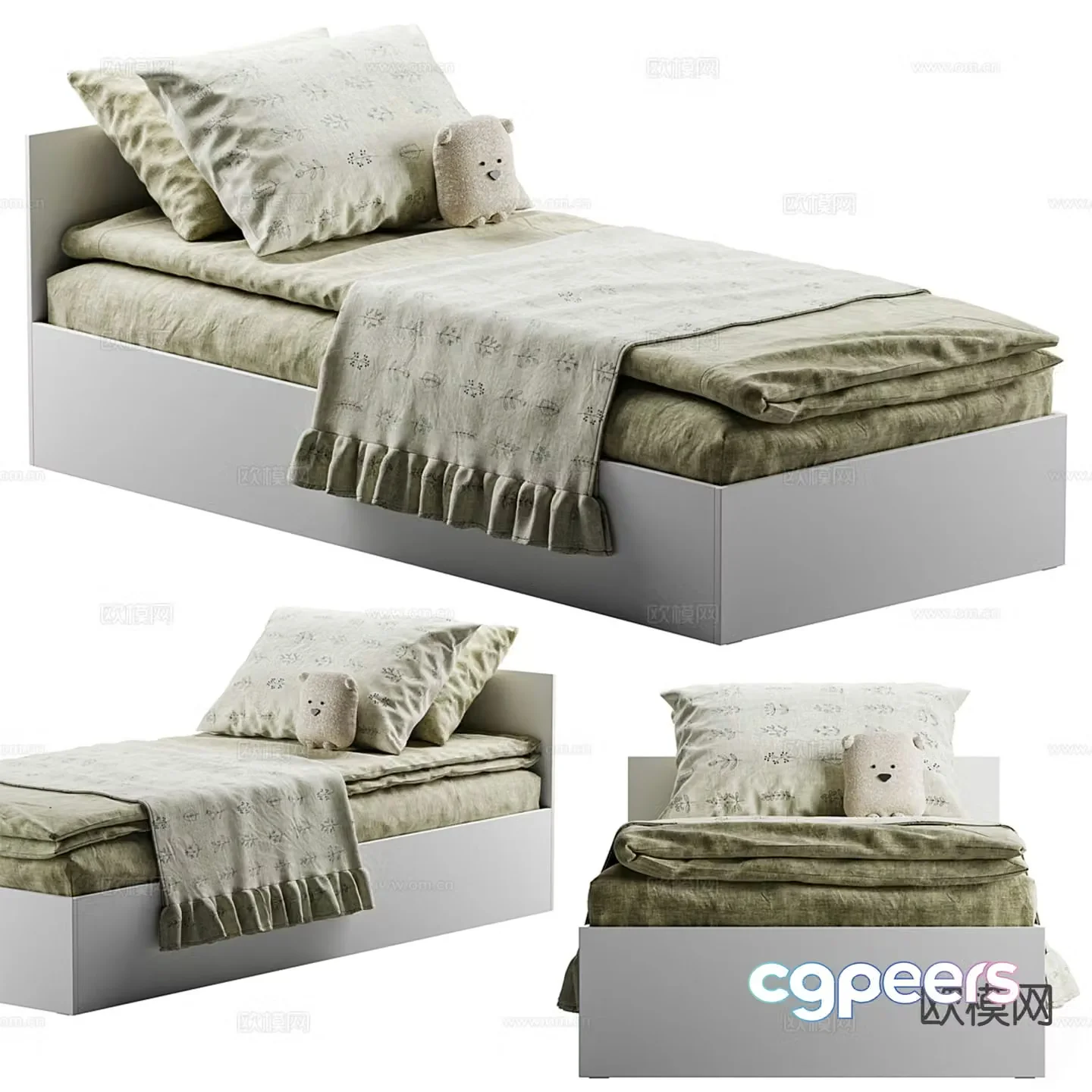 Divan.ru modern children’s bed 3d model