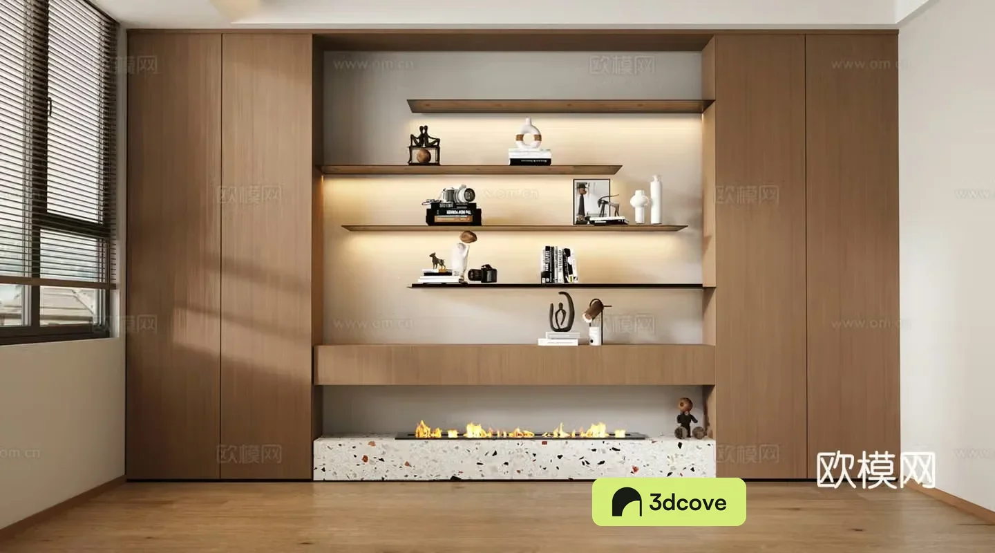 Modern medieval style bookcase wall-wide bookcase study bookcase office bookcase