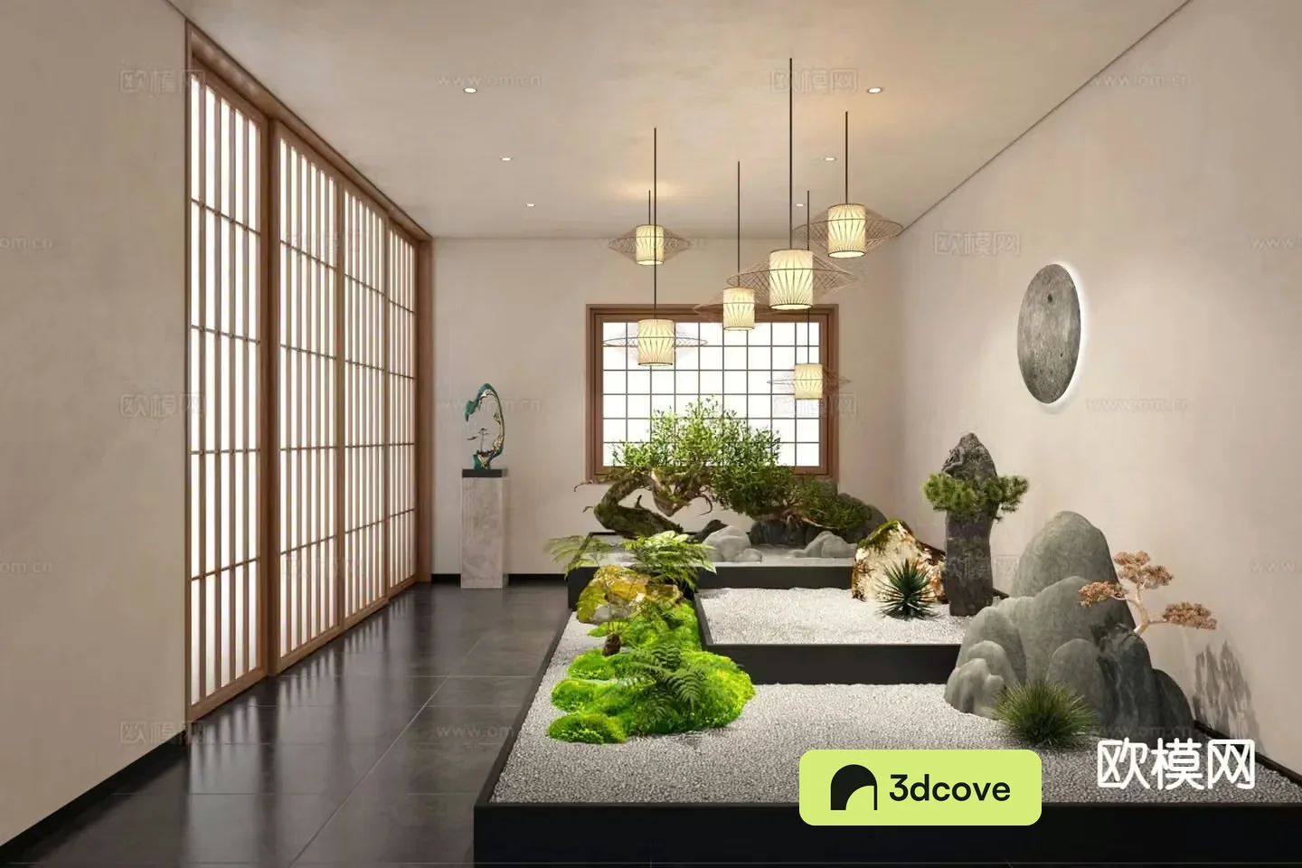 New Chinese style indoor landscaping