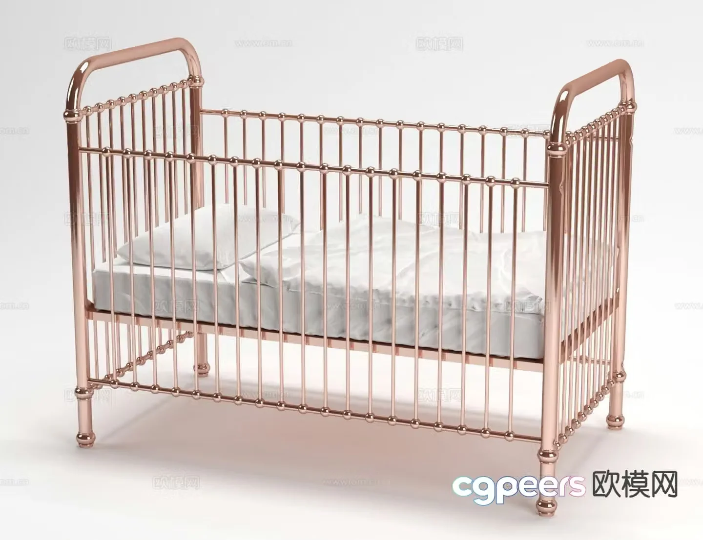 Modern crib 3d model