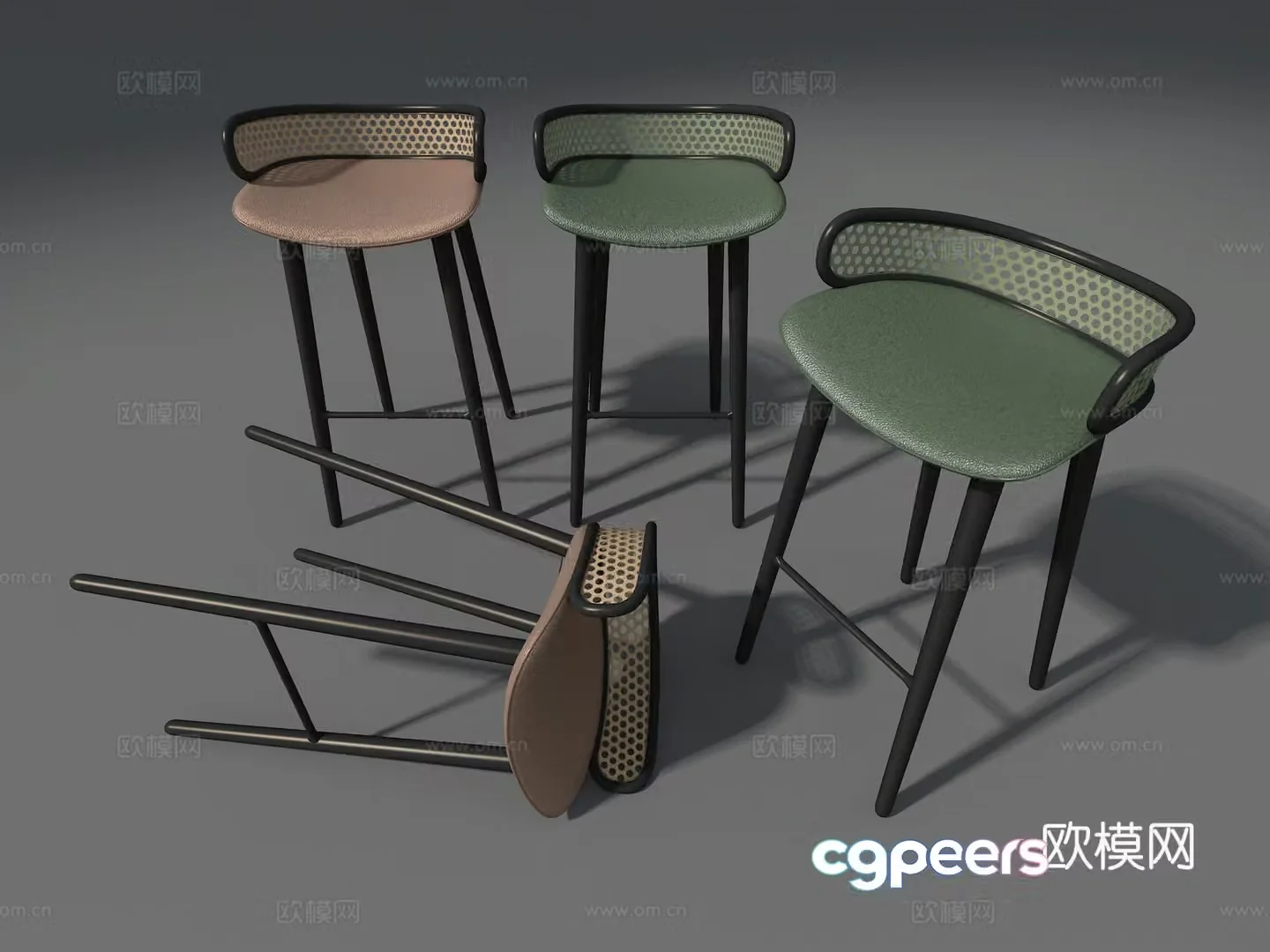 Barrel stool 3d model