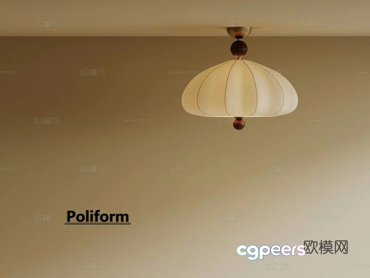 Middle style chandeliers restaurant chandeliers 3D model