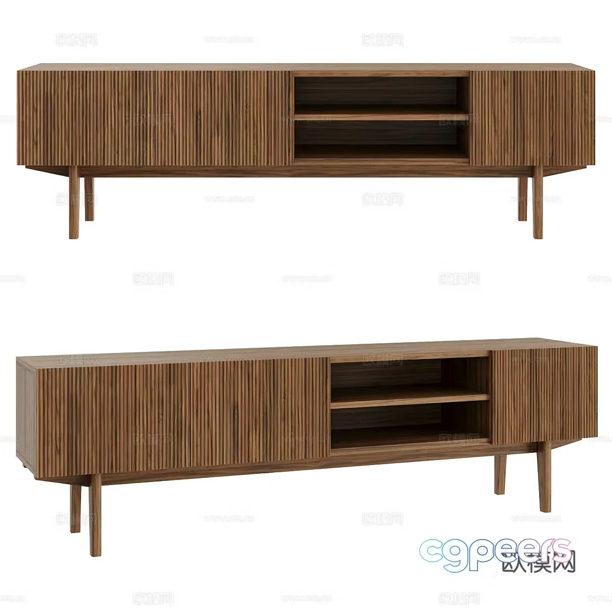 Nordic TV cabinet 3d model