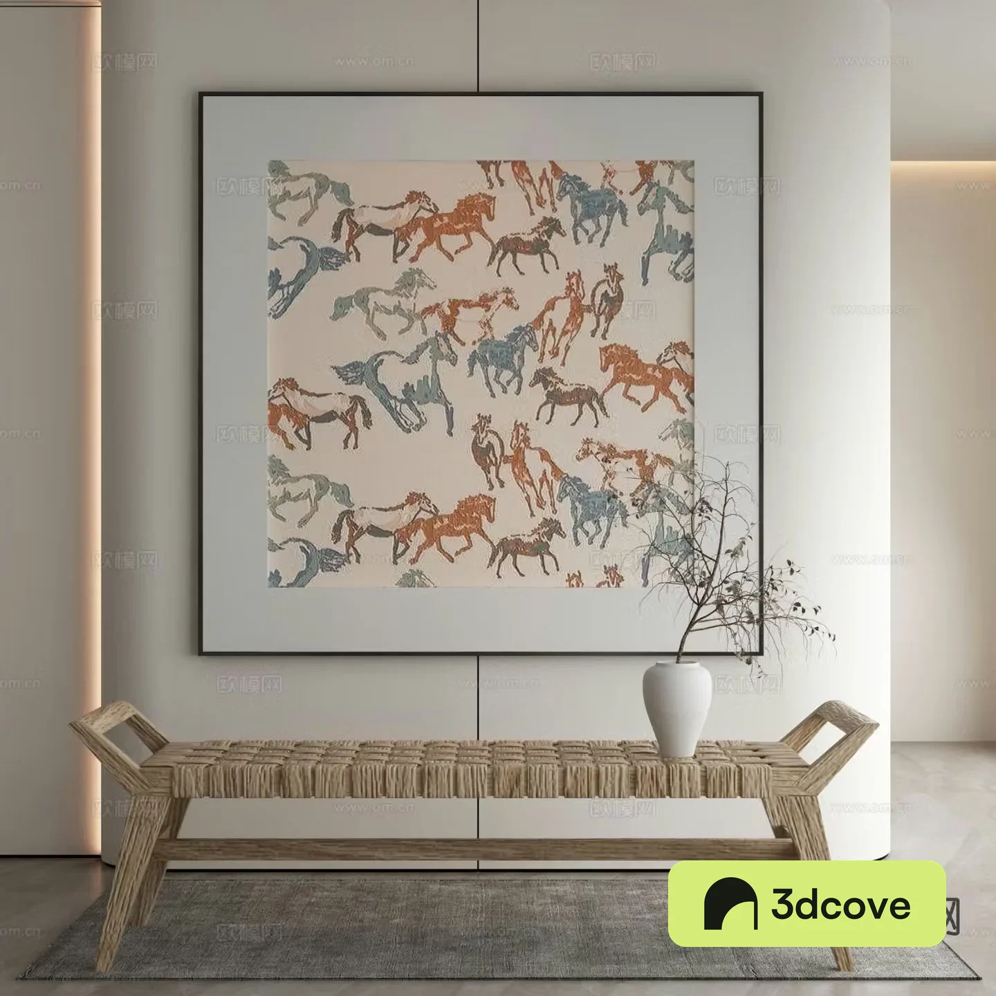 Modern decorative painting abstract painting horse painting
