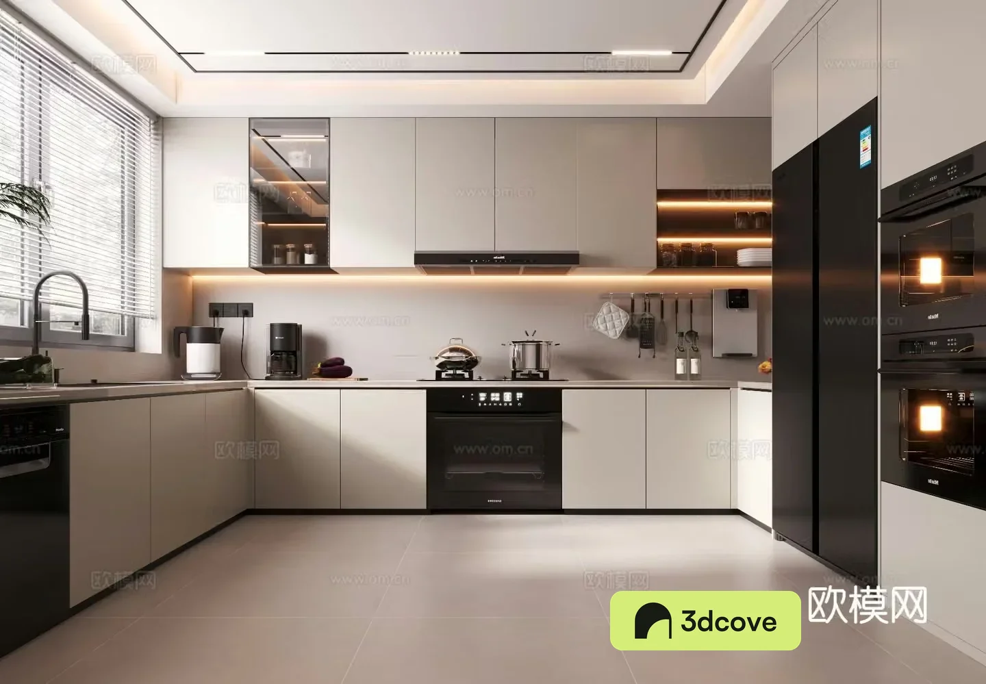 Modern minimalist kitchen