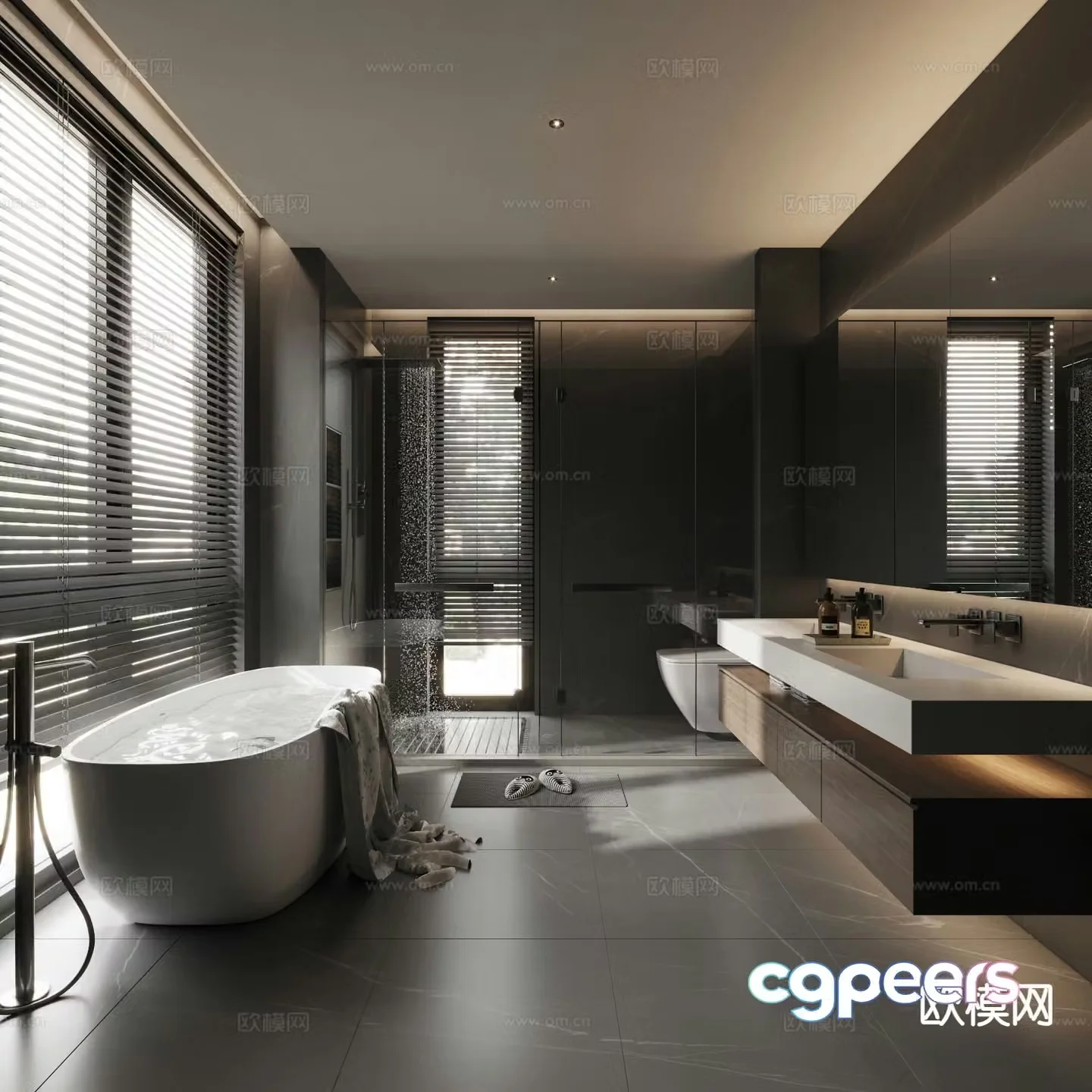 Italian bathroom 3d model
