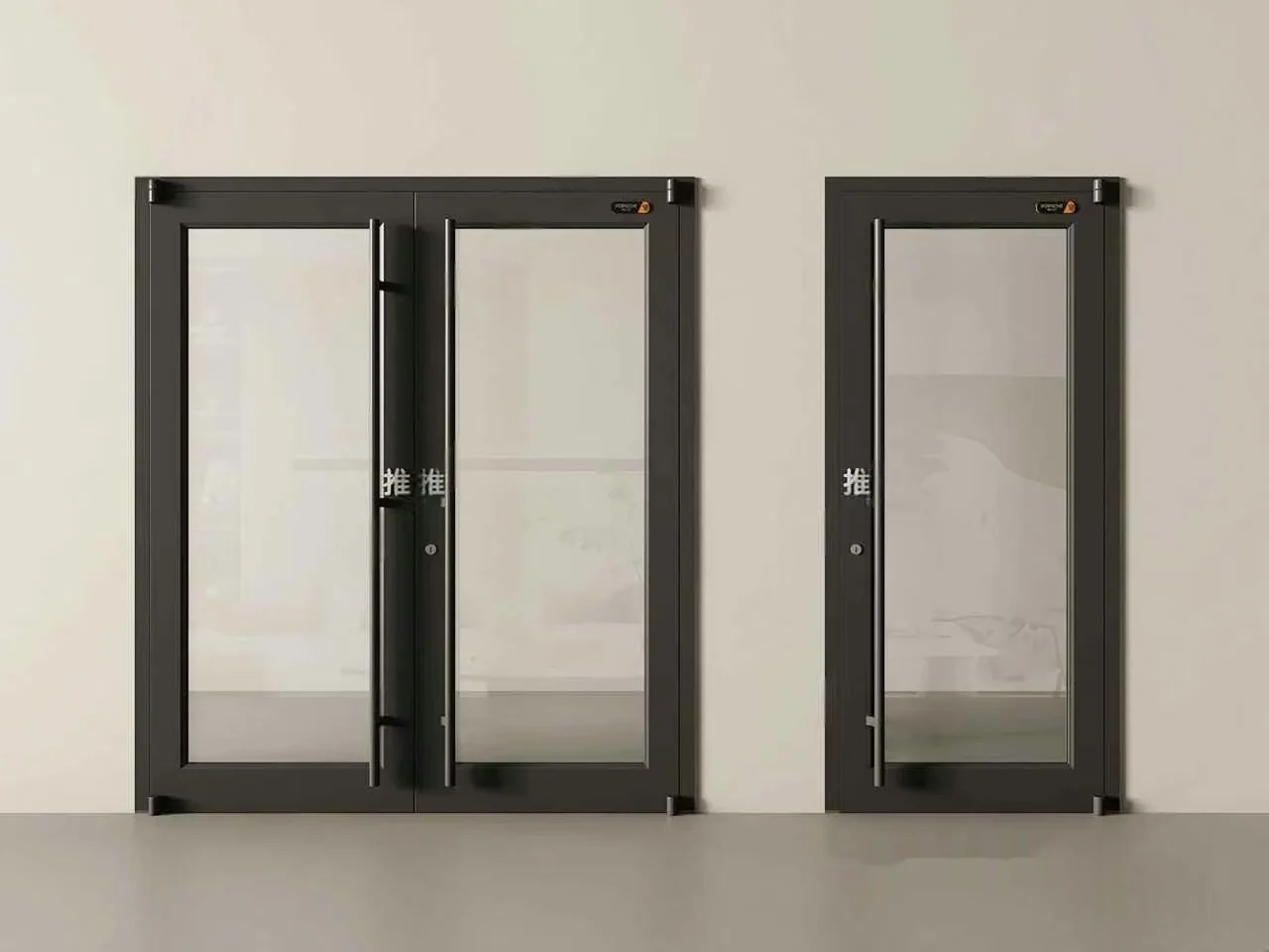 Gray Metal Doors 3D Model – 14583 – VRAY Render