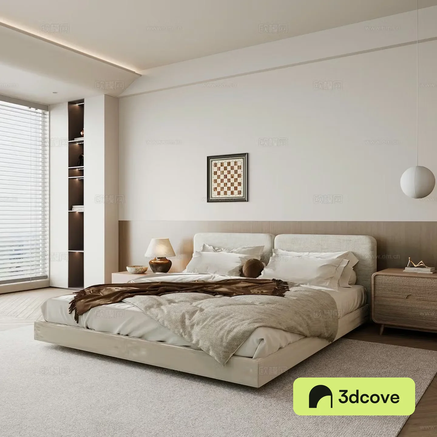 Modern home bedroom Modern bedroom Italian bedroom Simple bedroom Italian bed