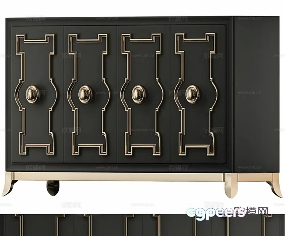 Cabinet Side Cabinet End View Cabinet 3D Model