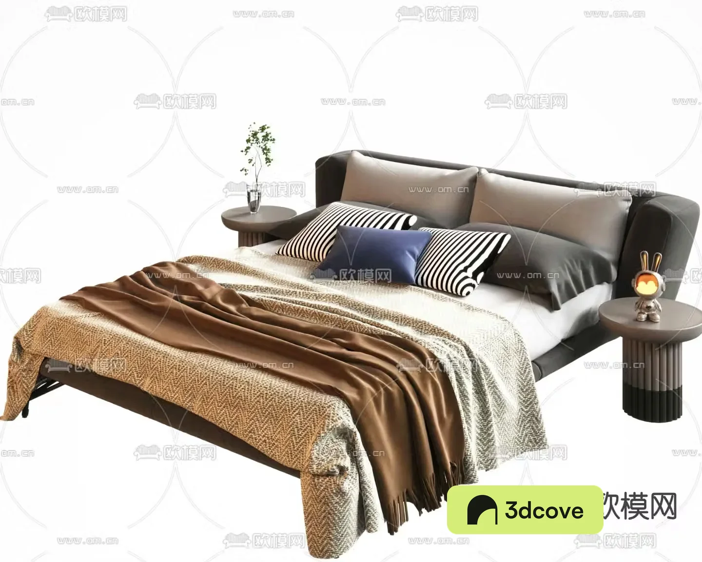 Modern double bed