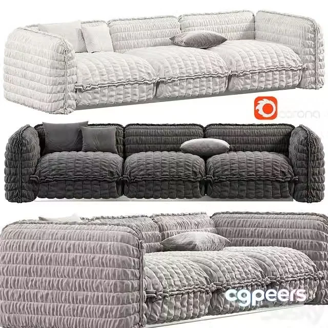 3ds Max Free – Paper Cloud Sofa by mydecor, sofas