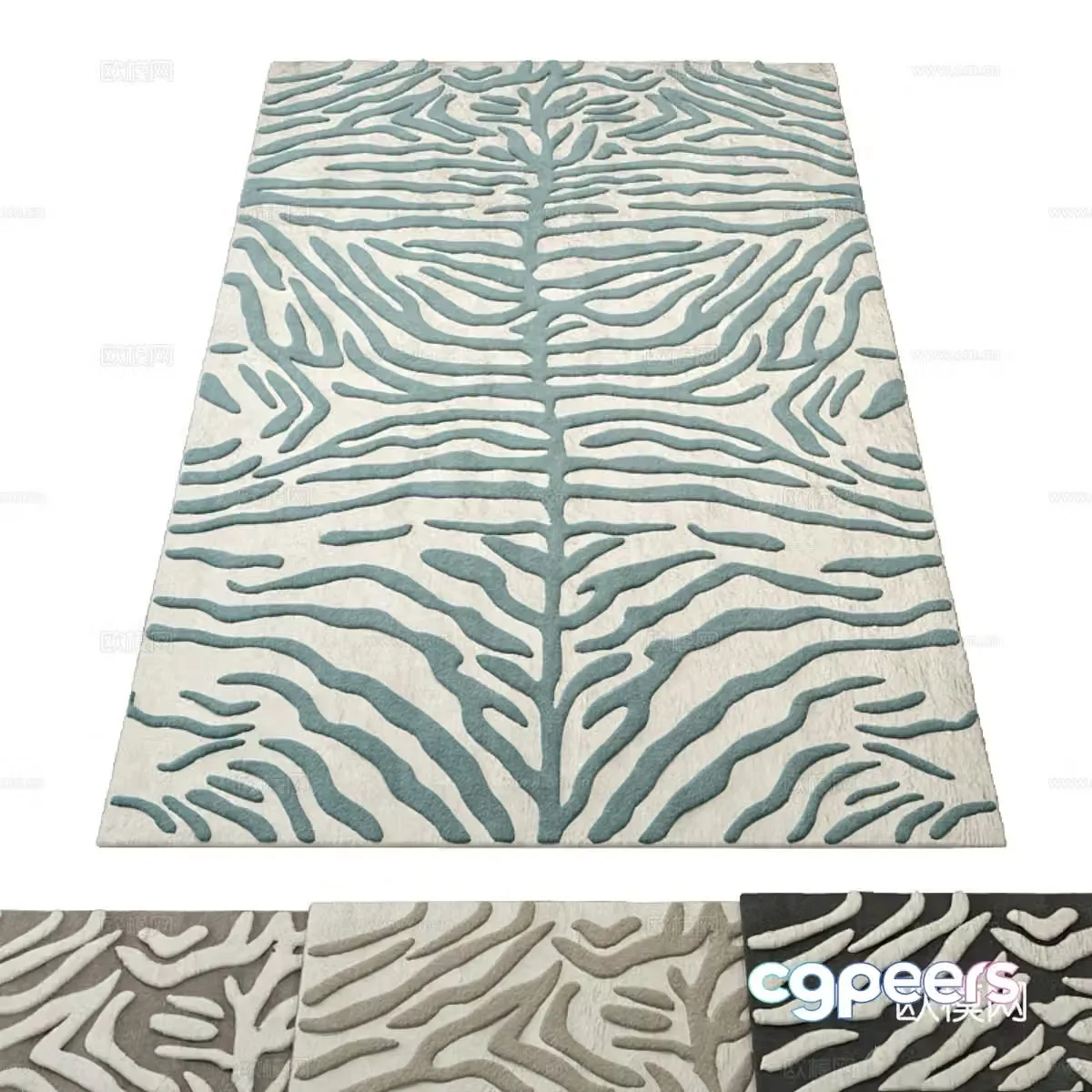 Pattern carpet Art carpet Tiger leather carpet Modeling carpet Decorative carpet Blanket Living room 3D model