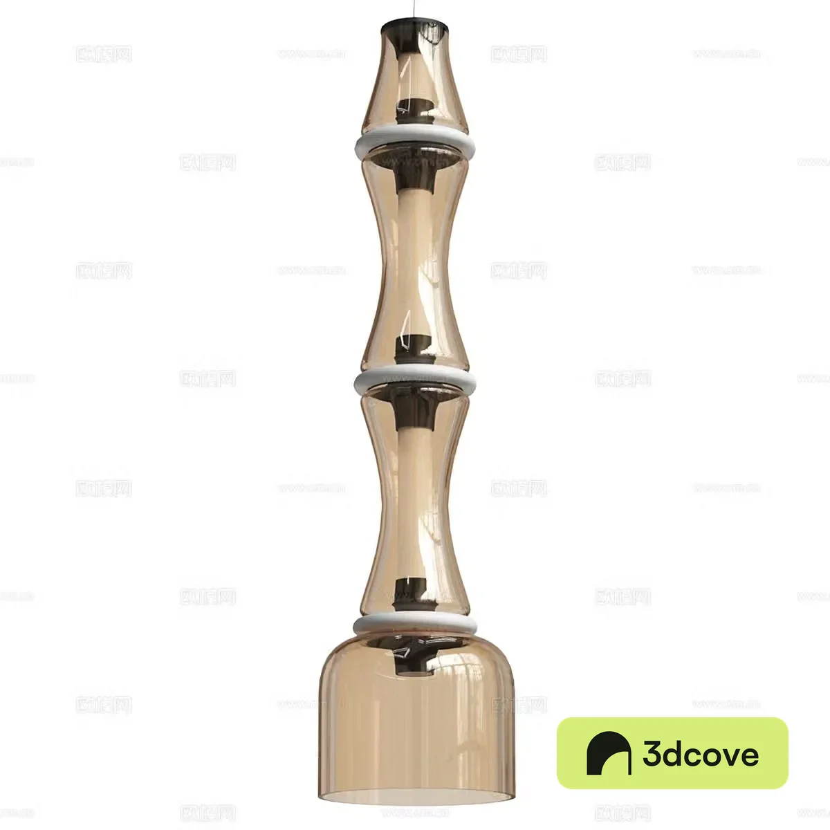 Modern glass chandelier bamboo chandelier