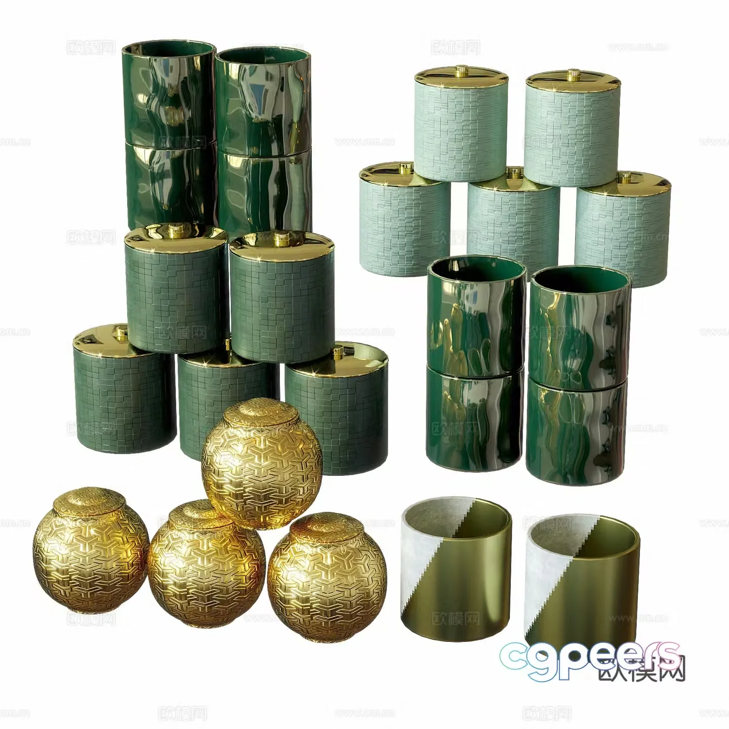 Tea set Tea tea pot ornaments Cultural and creative tea pot packaging Product 3D model