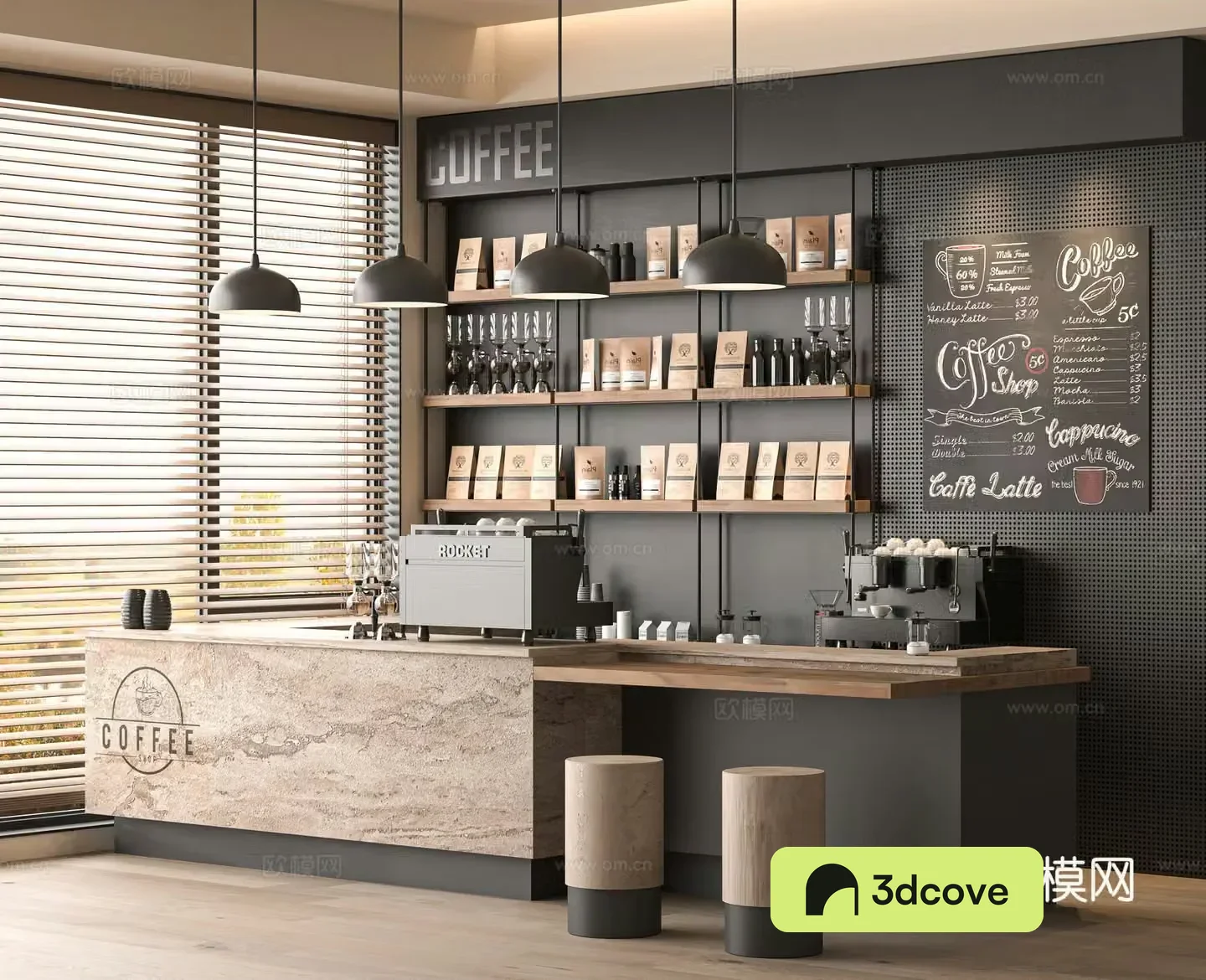 Modern cafe