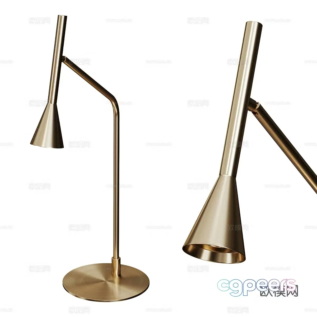 Light luxury desk lamp metal desk lamp model desk lamp artistic desk lamp creative desk lamp study desk lamp 3D model