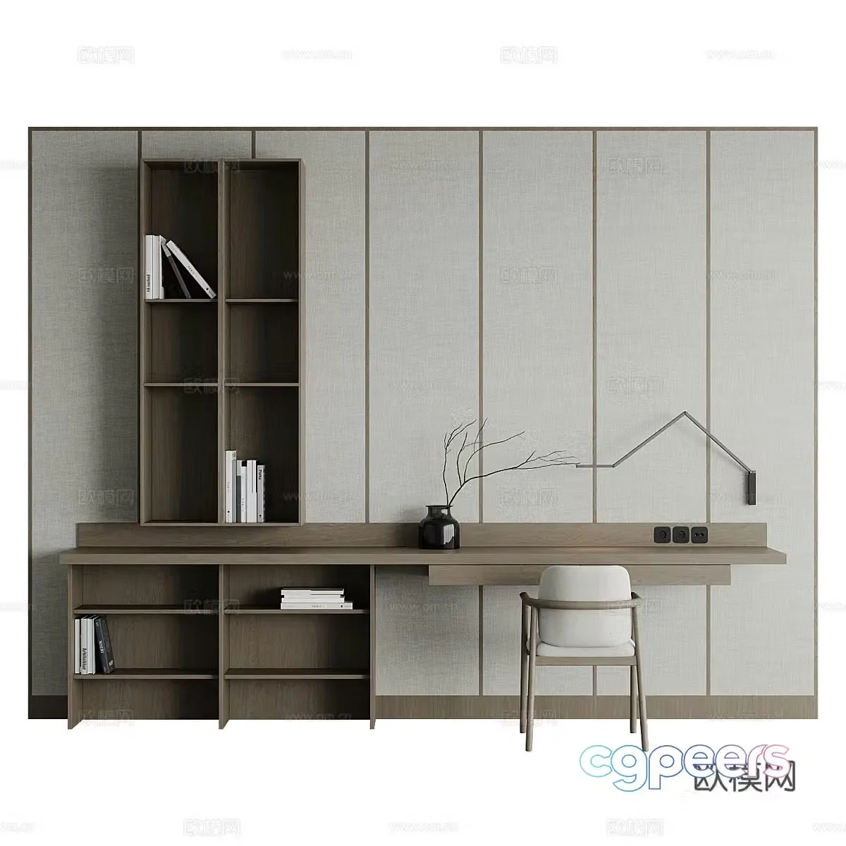 Italian desk 3d model