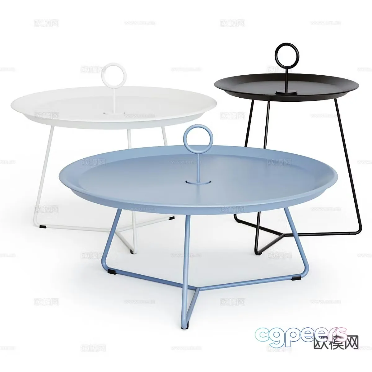 Minimalist coffee table mother-in-law coffee table 3d model