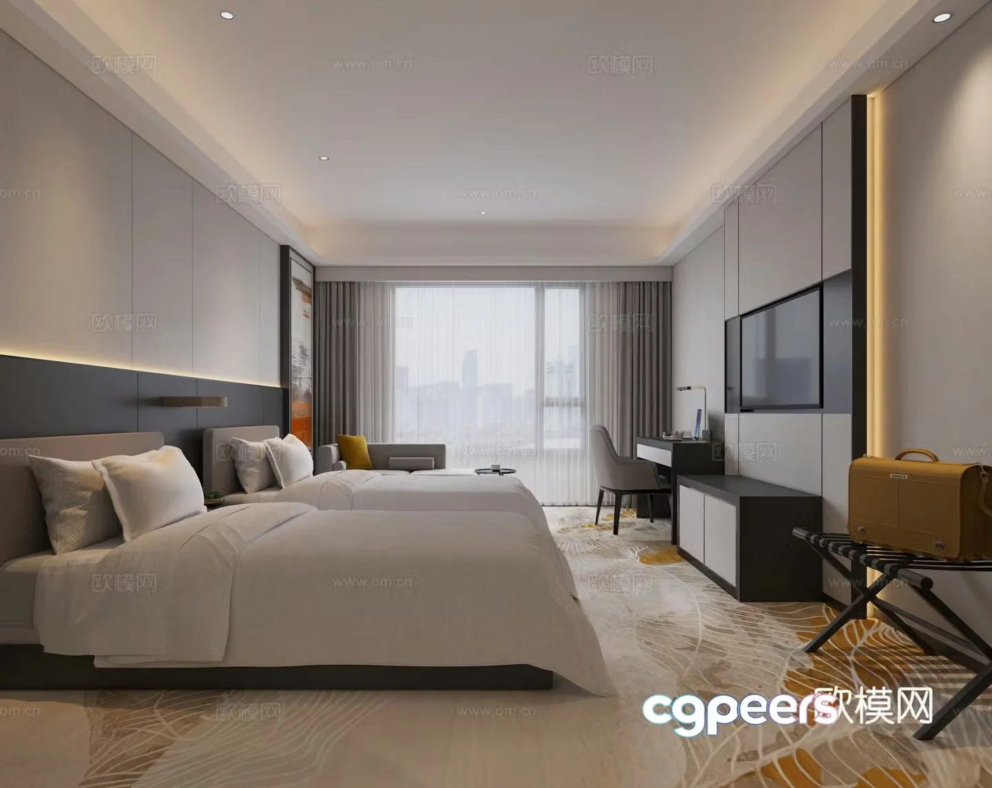Hotel suite 3d model
