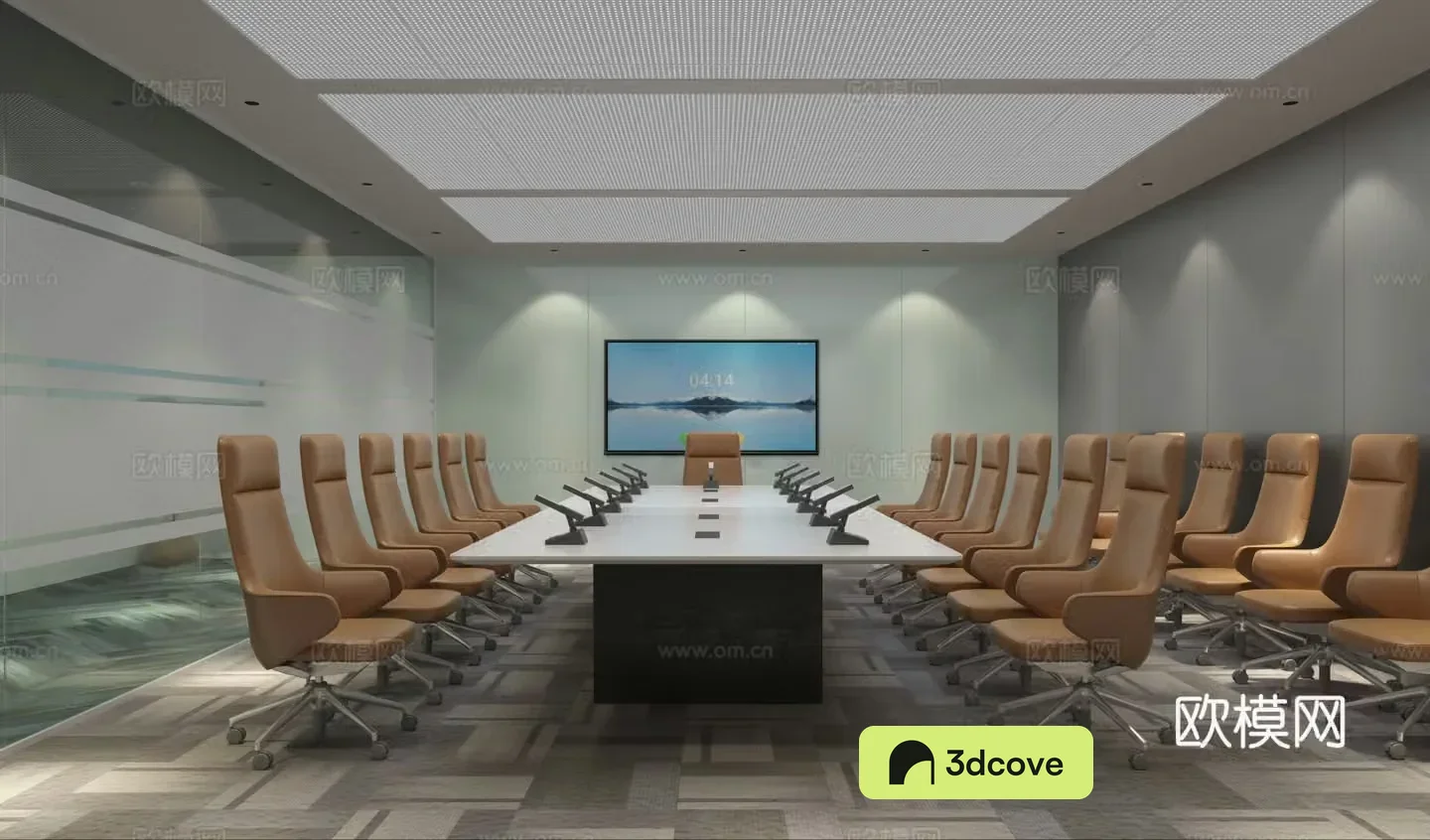 Modern conference room Modern conference table Modern conference chair