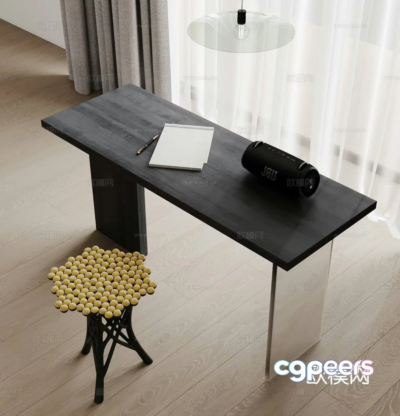 Modern desk chair 3d model