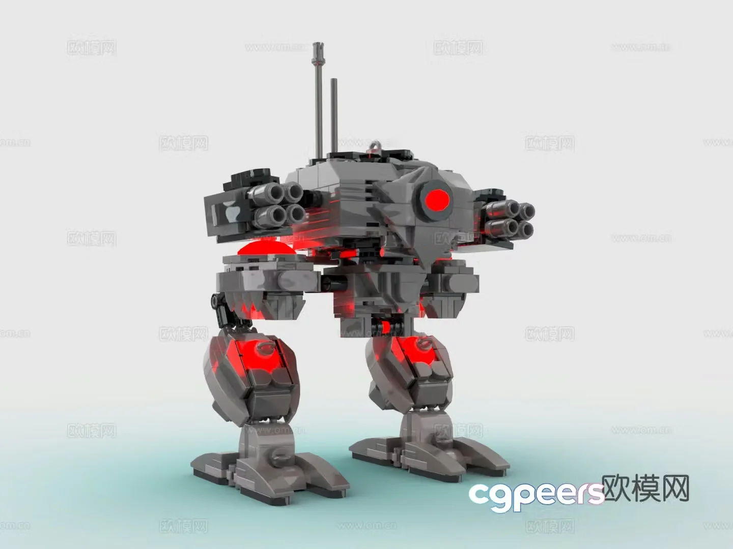 LEGO LEGO toys building blocks battle robot Gundam mecha warrior 3d model