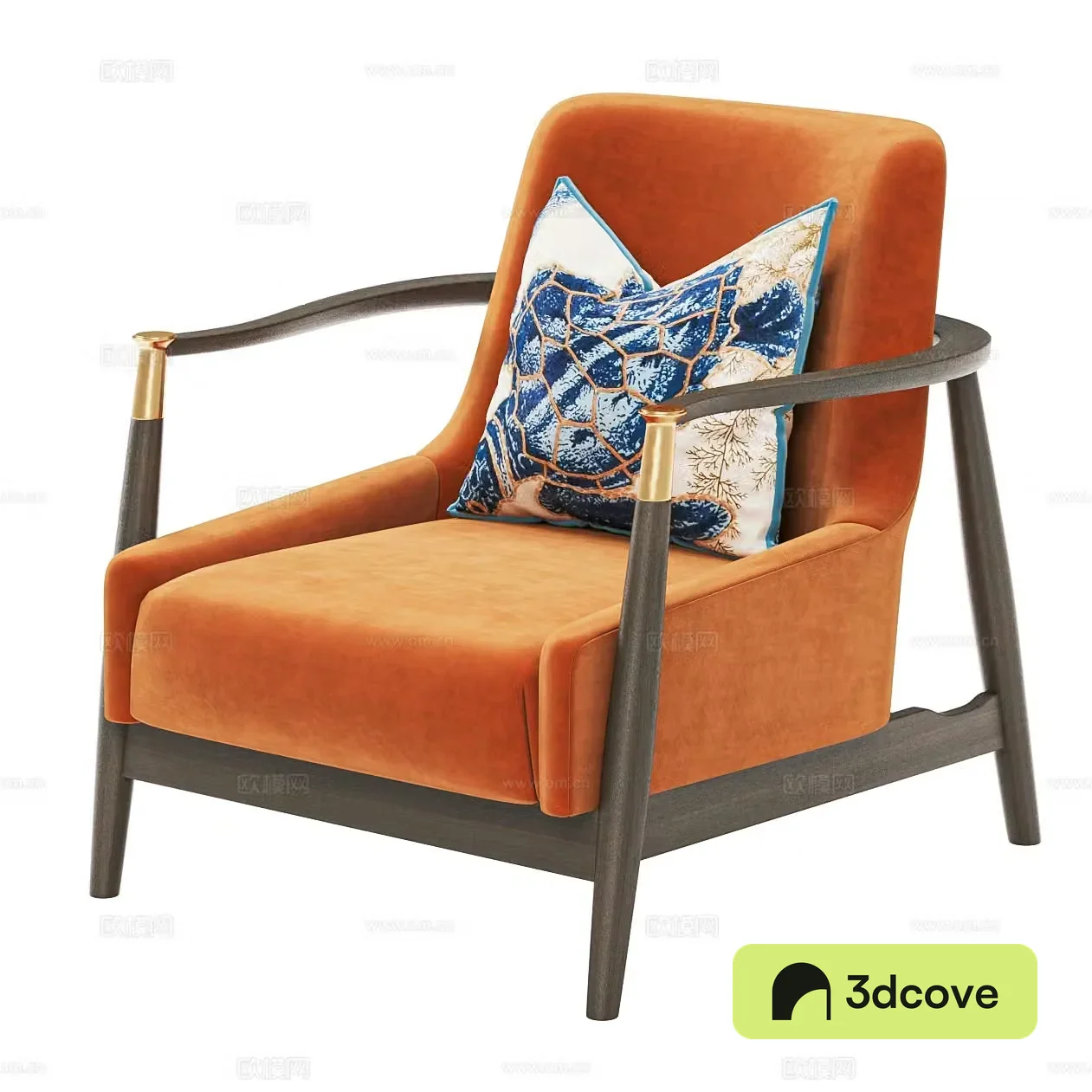 New Chinese style light luxury leisure chair