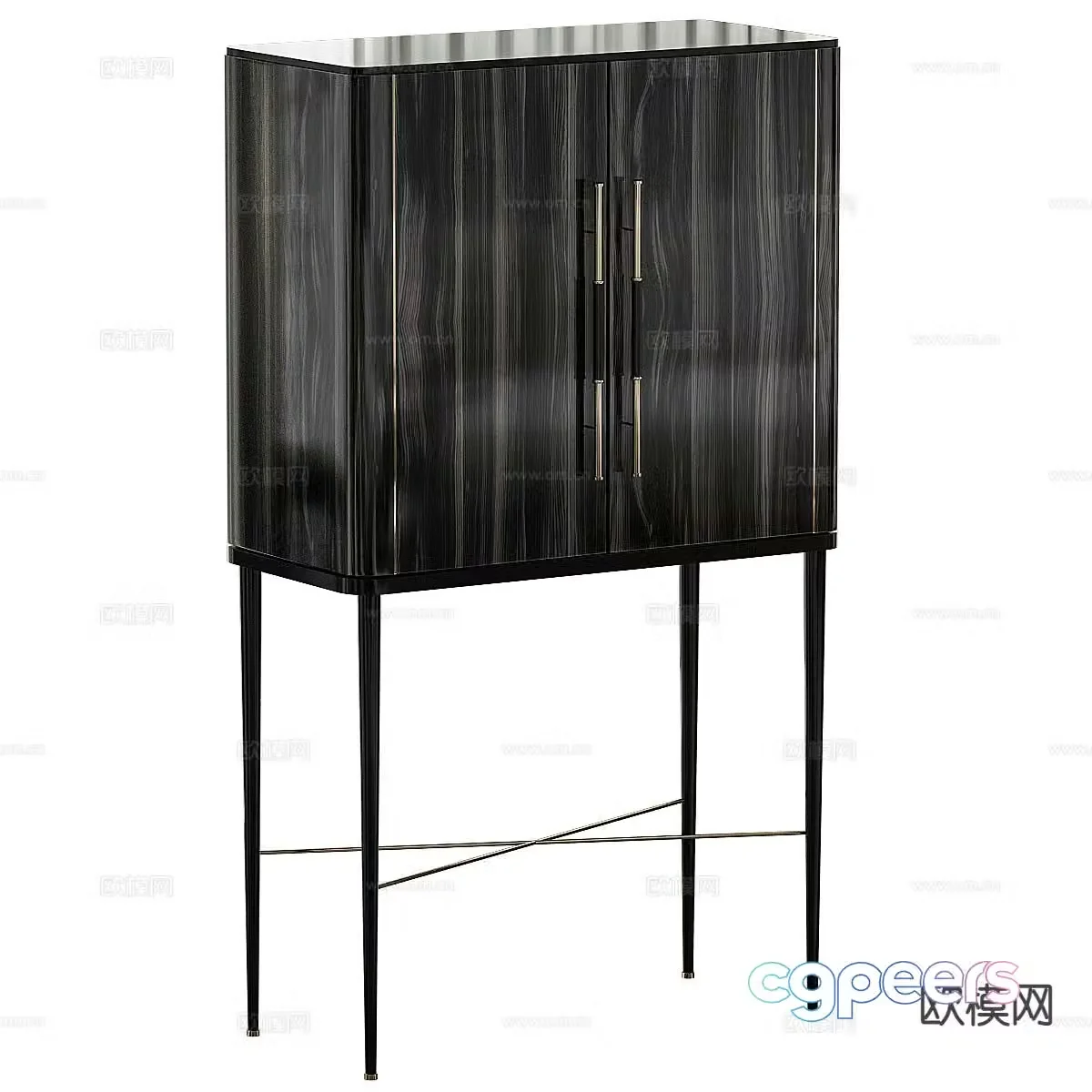 Modern side cabinet corner cabinet chest cabinet 3d model