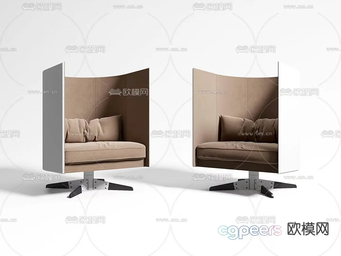 Modern children’s lounge chair 3d model