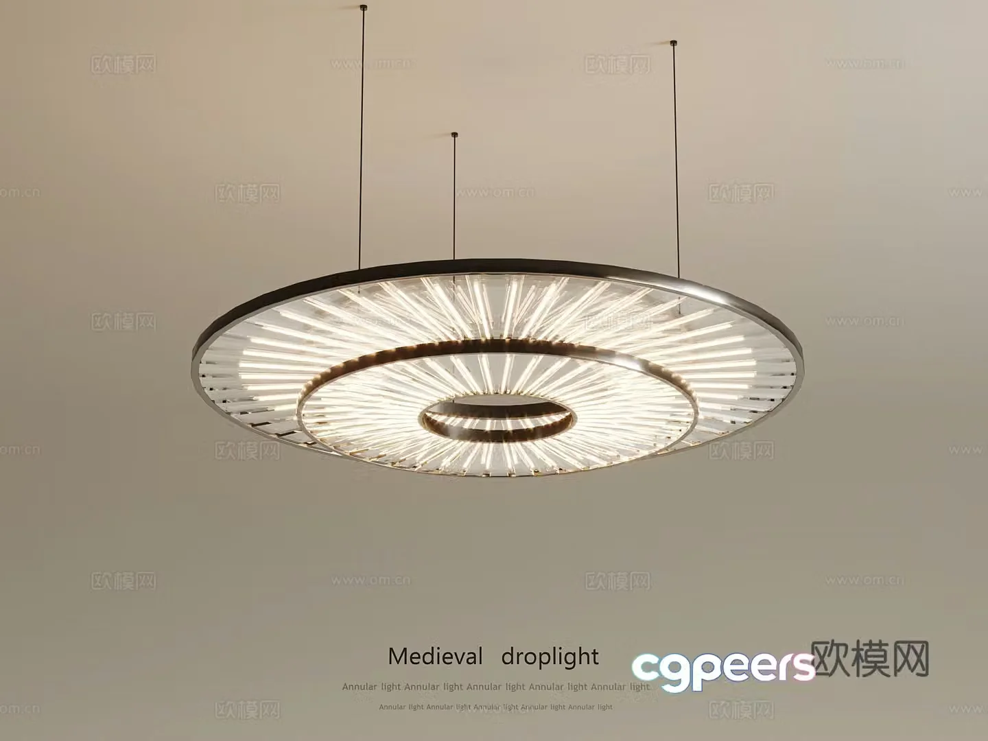 Modern chandelier 3d model