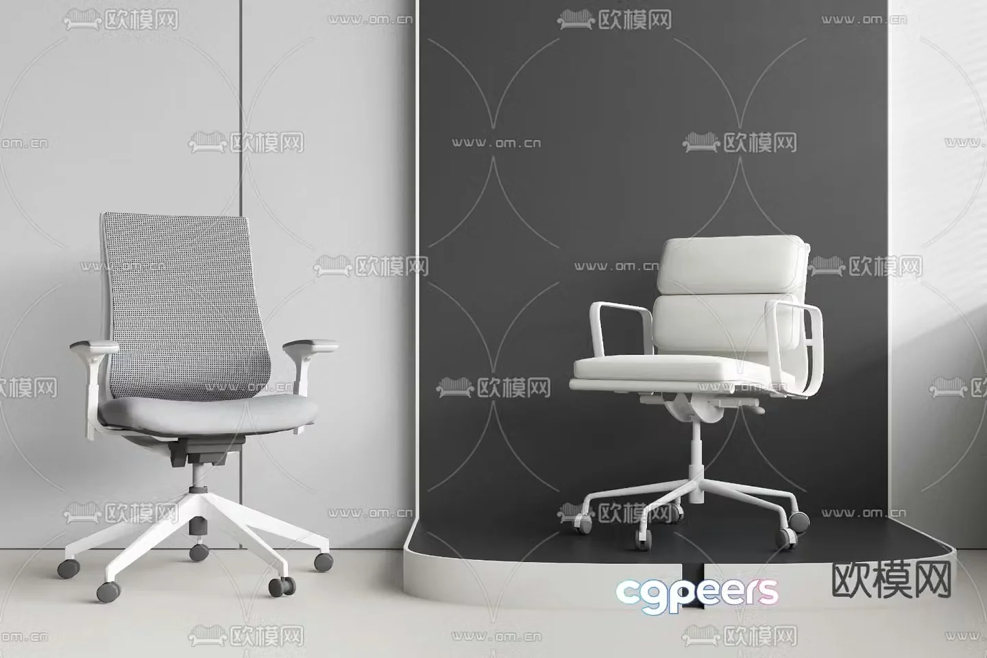 Office chair conference chair staff chair 3d model