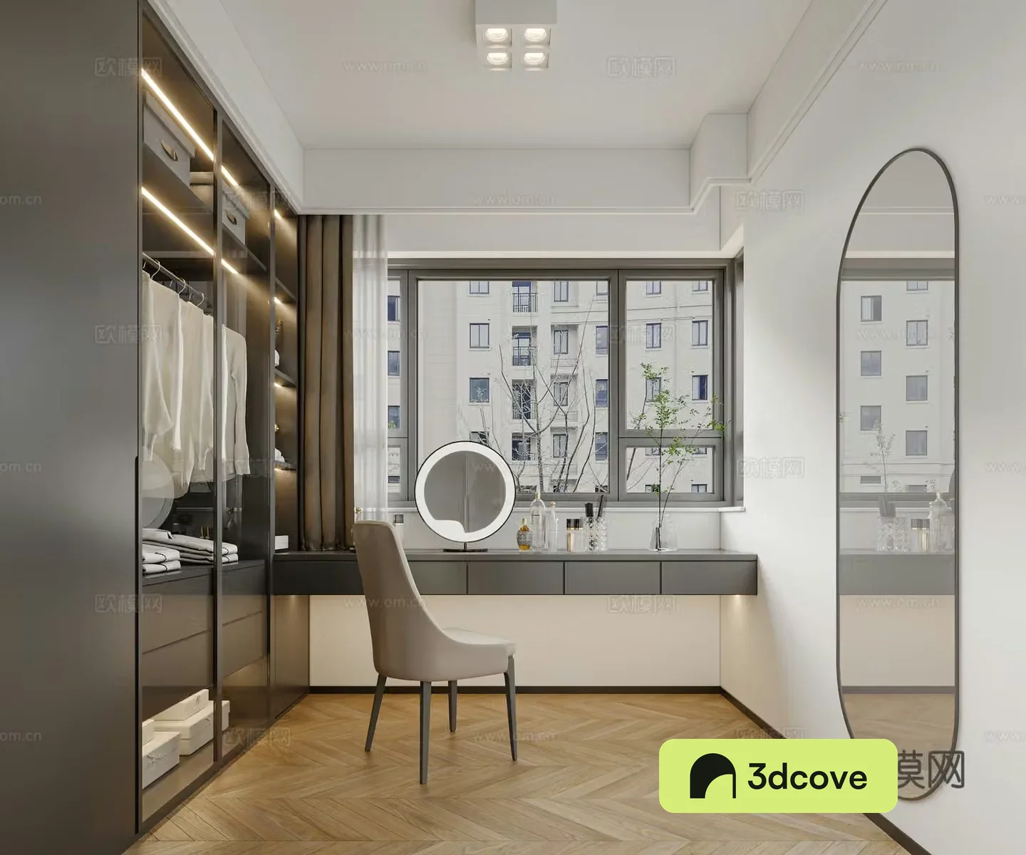 Modern cloakroom