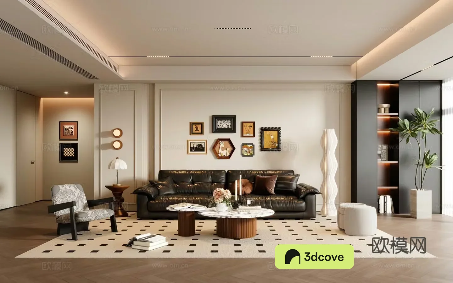 French medieval style living room sofa coffee table multi-person sofa casual sofa painting floor lamp
