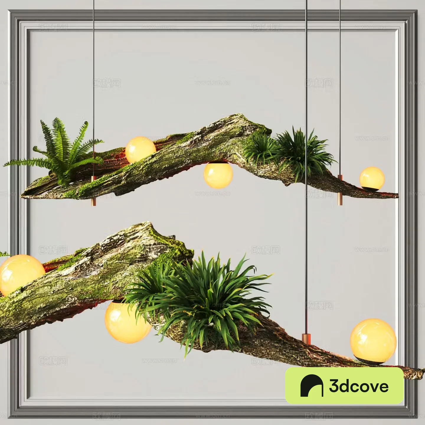 Wabi-sabi chandelier dead wood chandelier