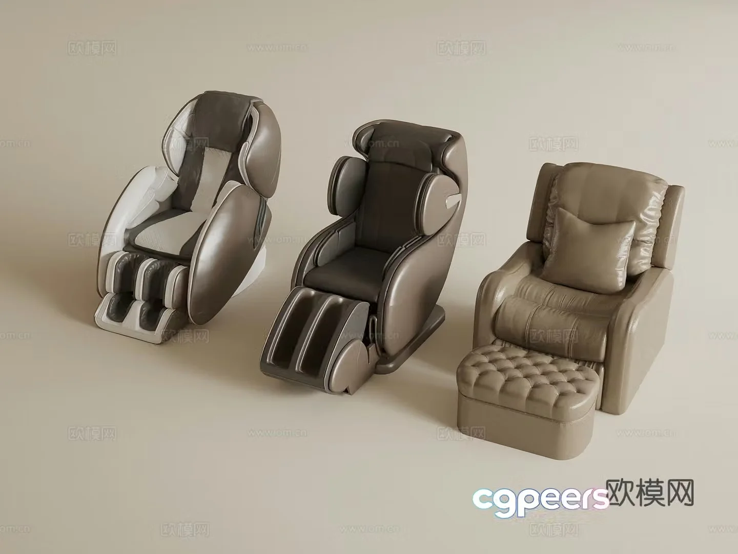 Modern massage chair 3d model