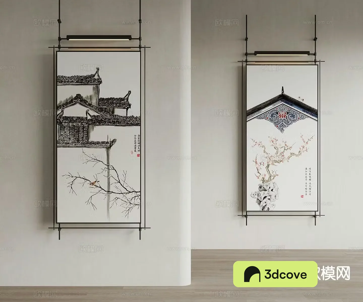 New Chinese style decorative painting architectural painting hanging painting