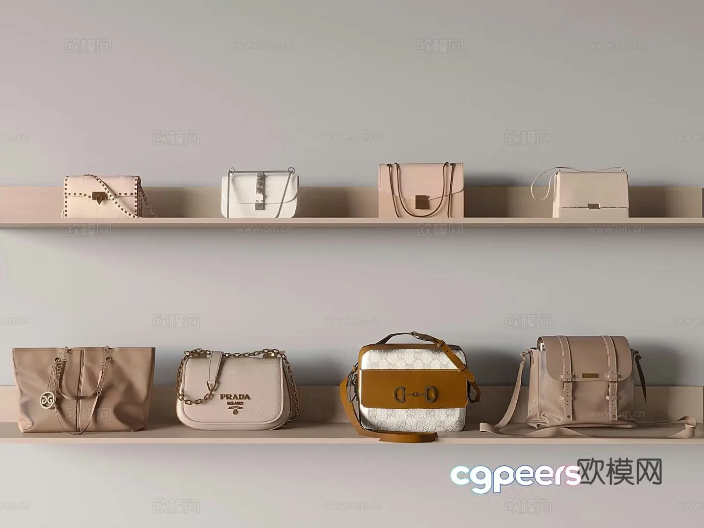 Bags luggage handbags women’s shoulder bags crossbody bags 3D model
