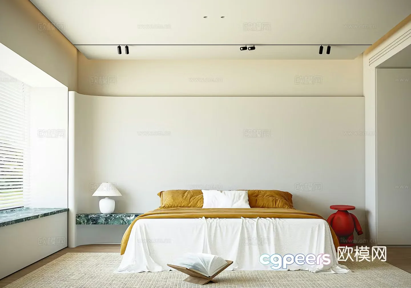 Modern bedroom 3d model