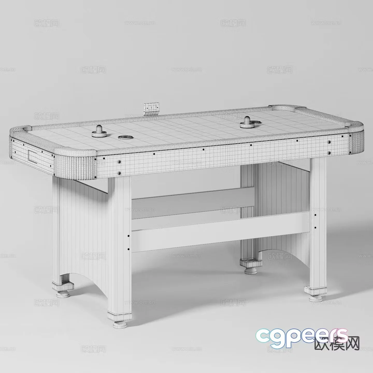 Modern entertainment table board game table 3d model
