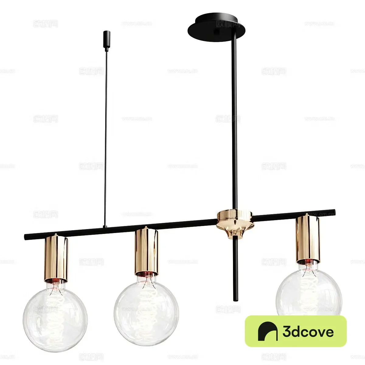 Chandelier Black and Gold Product