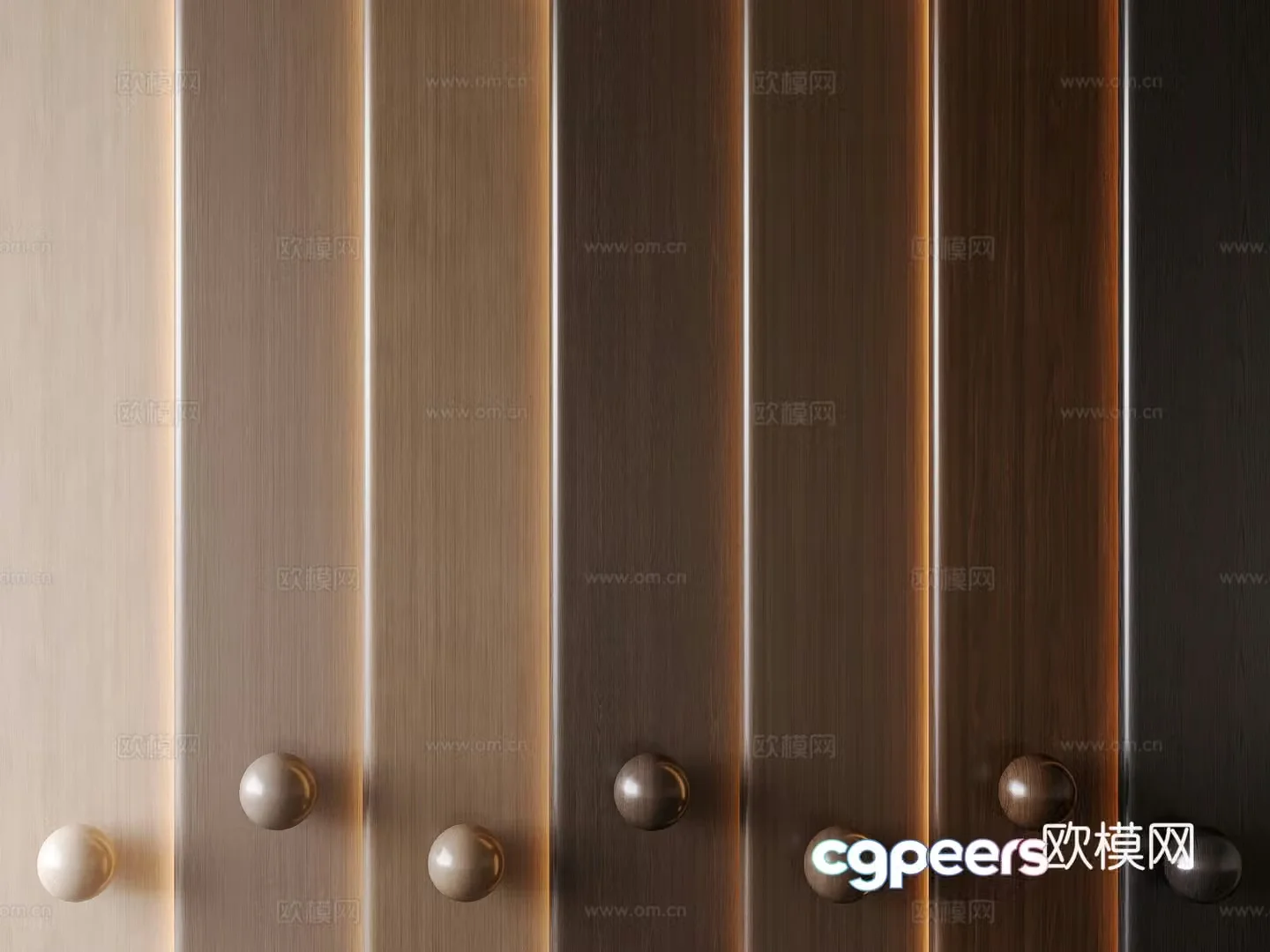 Modern wood veneer walnut wood veneer brown wood color 3d model