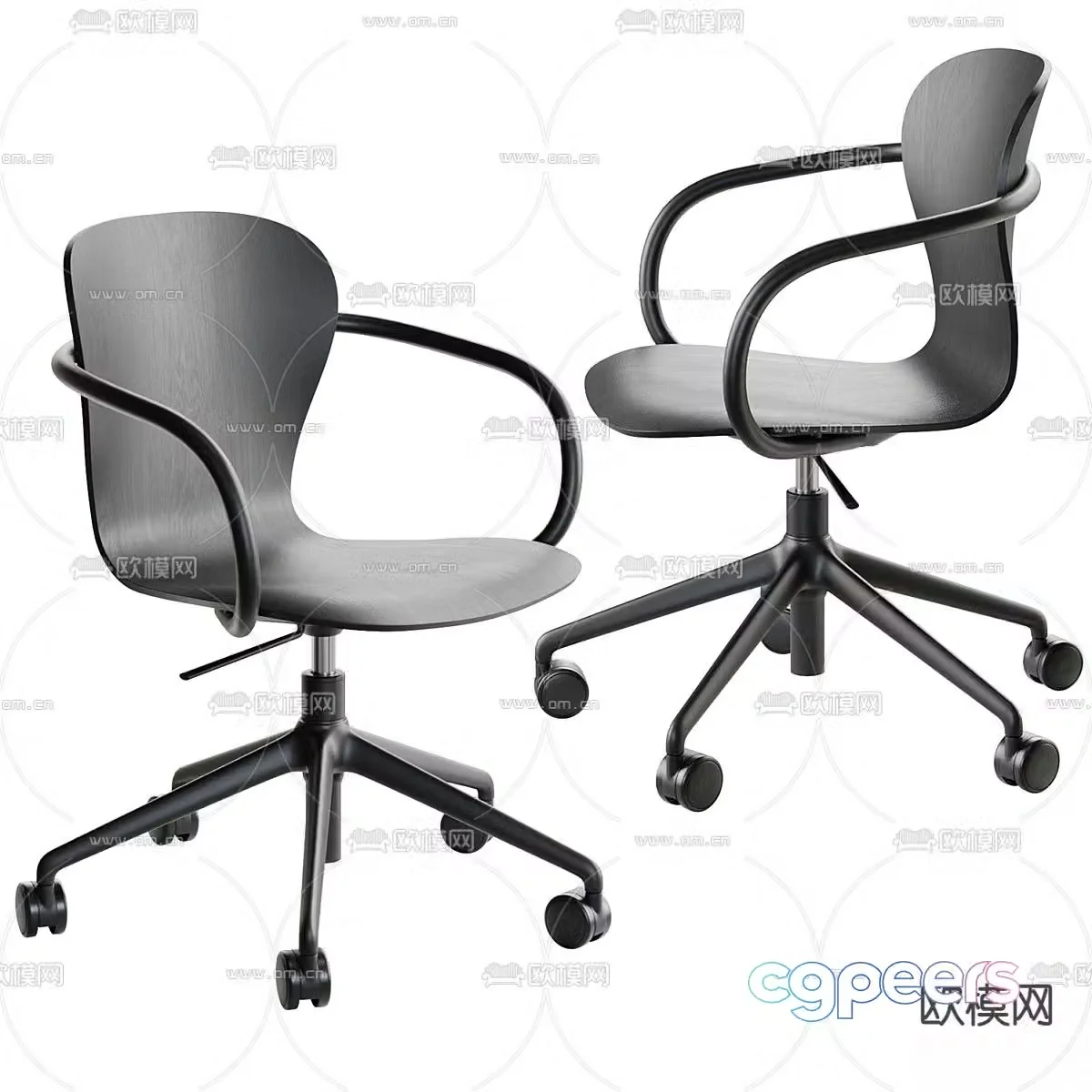 Office chair conference chair staff chair 3d model