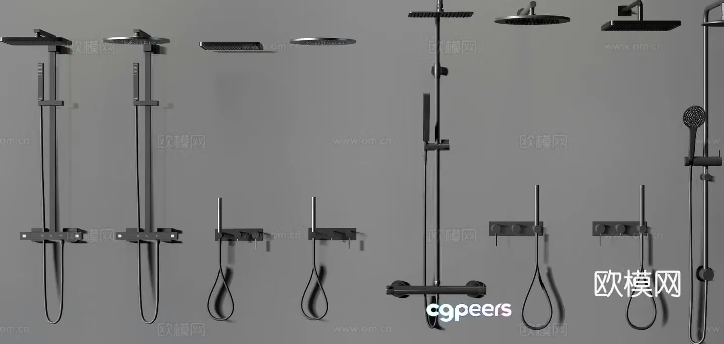 Bathroom supplies shower head shower head 3d model