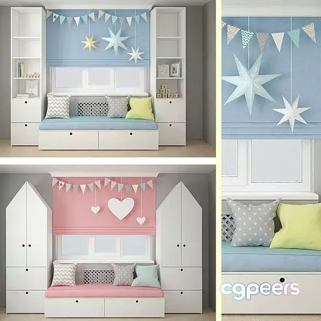 3ds Max Free – Furniture for children 3