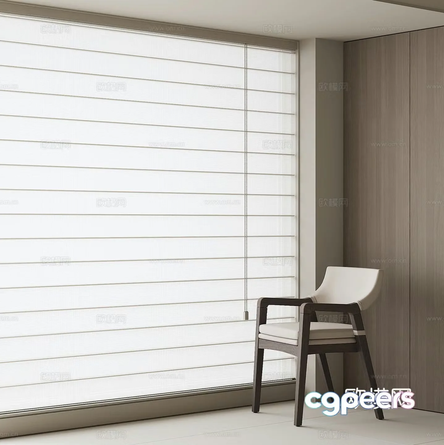 Modern Shangri-La curtain 3d model