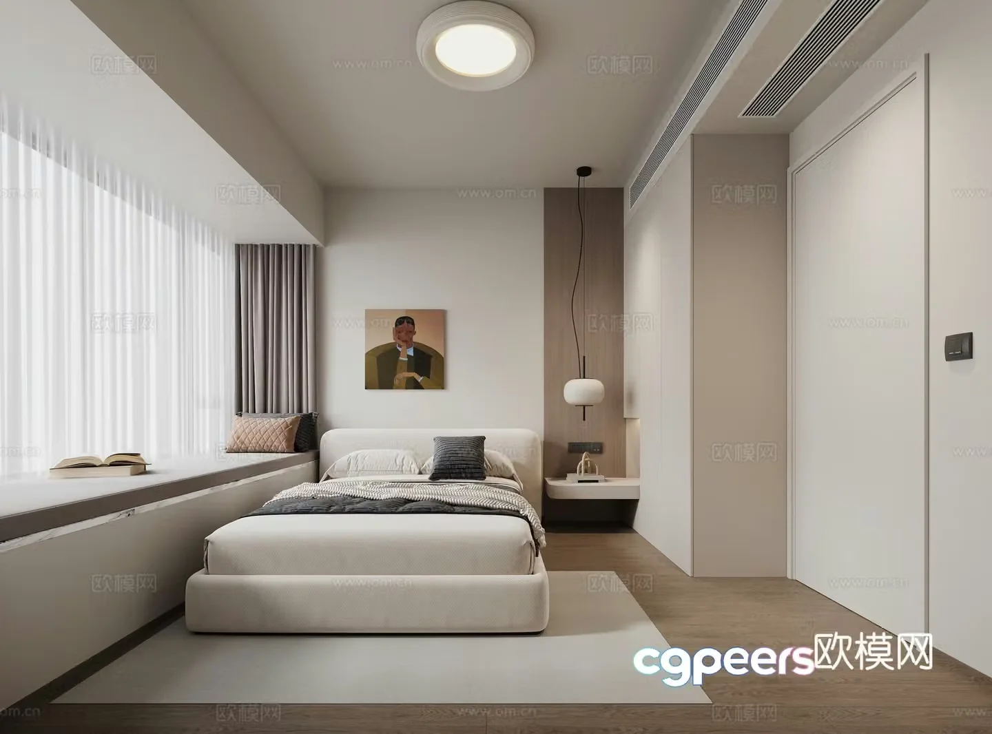 Modern bedroom 3d model