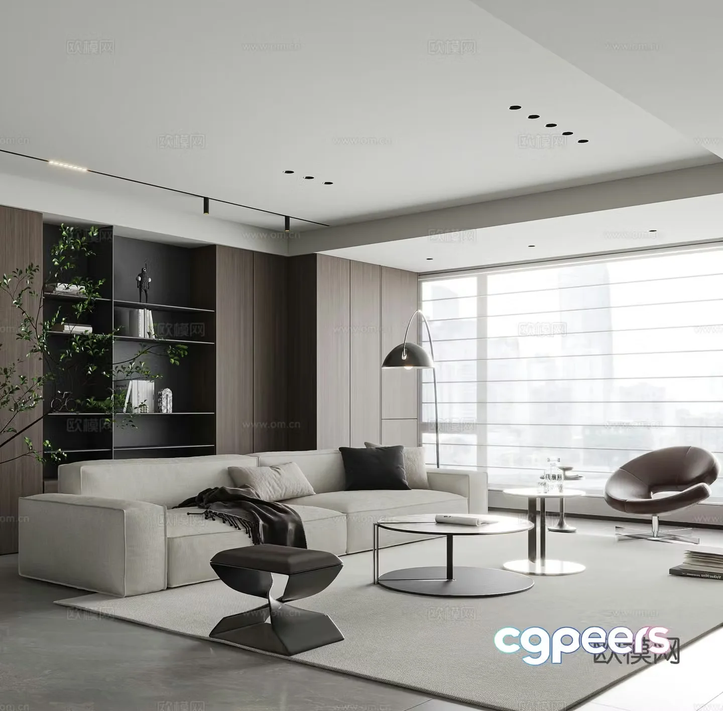 Modern living room Modern sofa combination 3d model