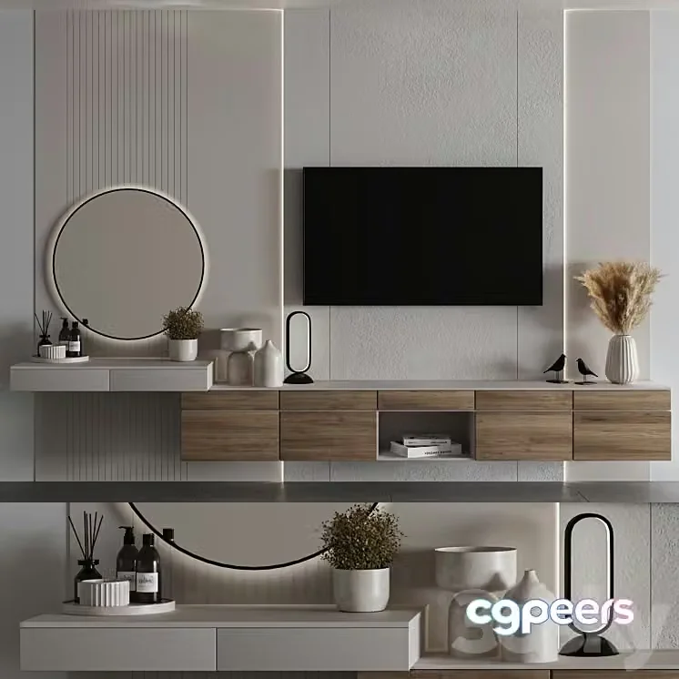 3ds Max Free – Furniture Composition 03