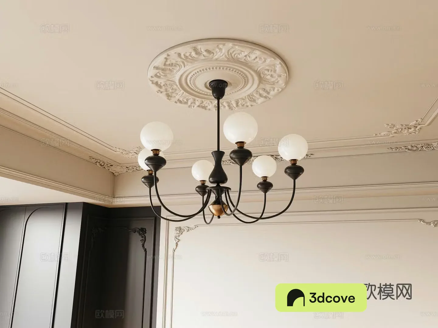 French retro style chandelier