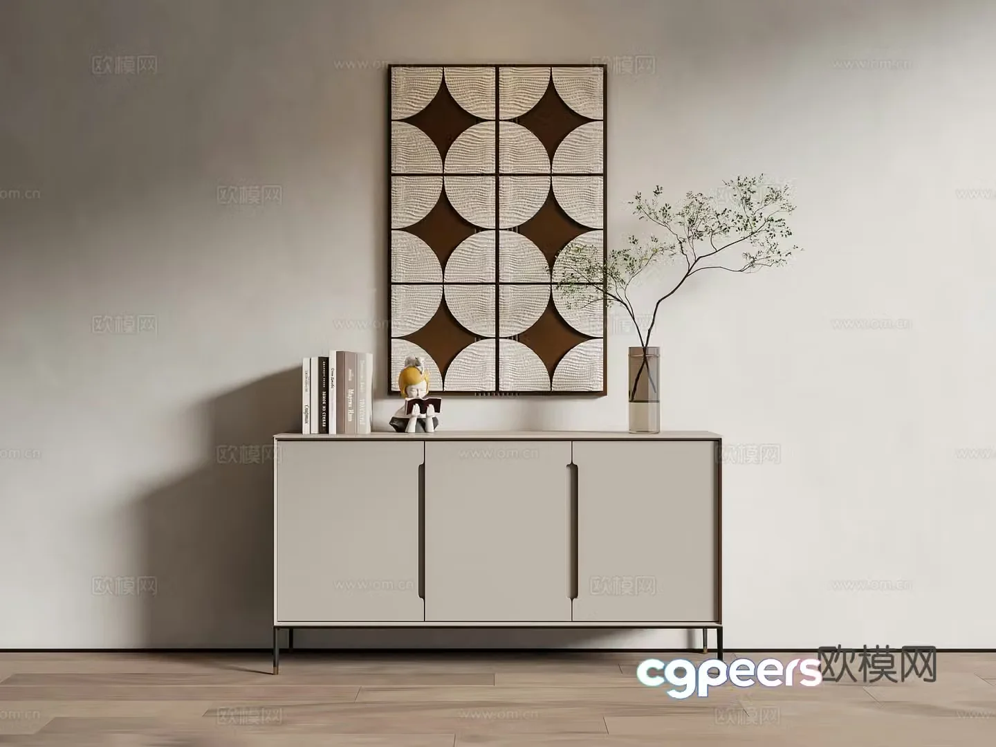 Modern entrance cabinet 3D model